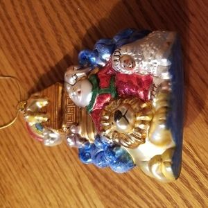 Noah's Ark Animal Glass Ornament, new